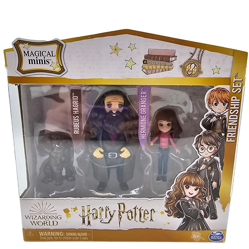 Wizarding World Harry Potter Magical Minis Hermione Hagrid Friendship Set NEW